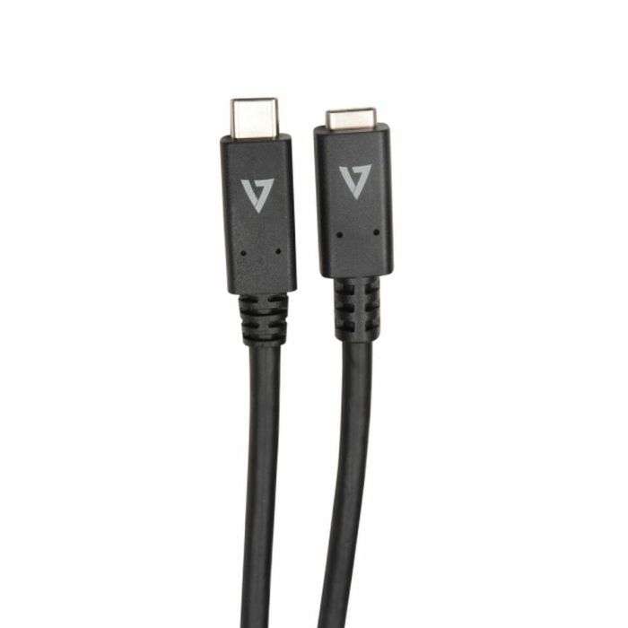 Cable USB-C V7 9743695000 Negro 2 m Cable USB-C V7 9743695000 Negro 2 m