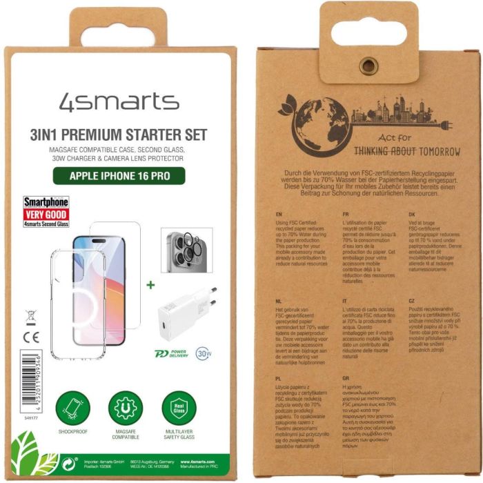4smarts Starter Set Premium 3in1 para Apple iPhone 16 Pro 1