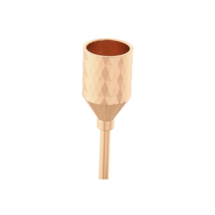 Candelabro Scandi DKD Home Decor Dorado Beige 4 x 25 x 4 cm Set de 2 (2 Unidades) 1