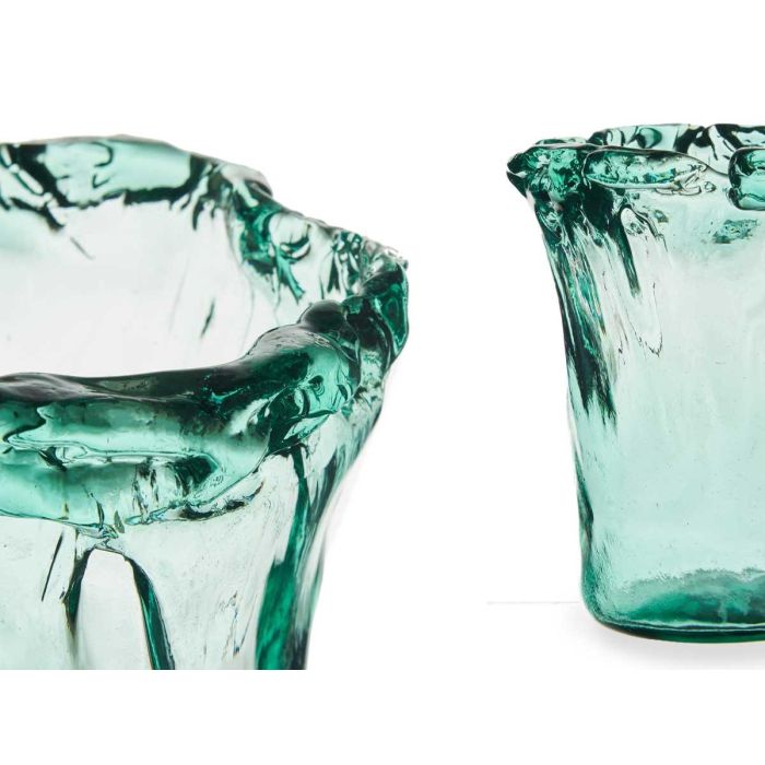 Jarrón de vidrio reciclado Giftdecor 25.5 cm alto, transparente (6 Unidades) 2