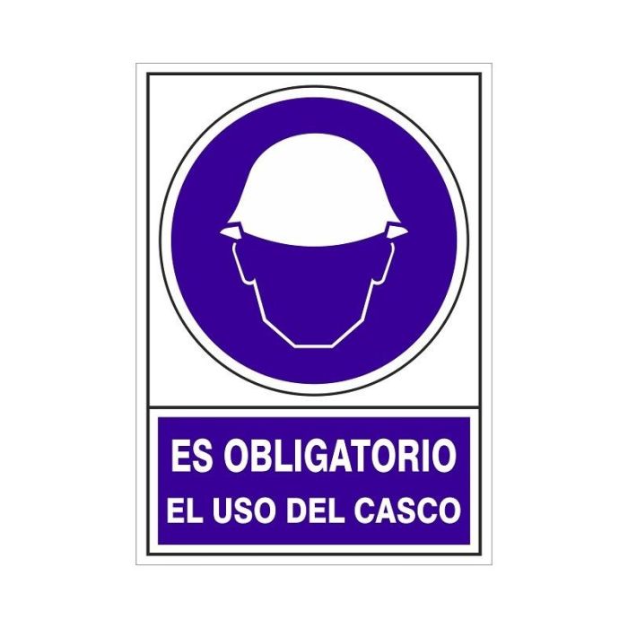 Duver Señal Obligatorio Uso Casco 420x297 mm Plástico 0 Duver Señal Obligatorio Uso Casco 420x297 mm Plástico 0