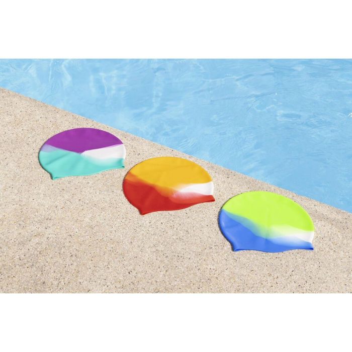 Bestway Gorro de Baño Infantil Silicona Color Surtido +3 Años Playa y Piscina 26049 1