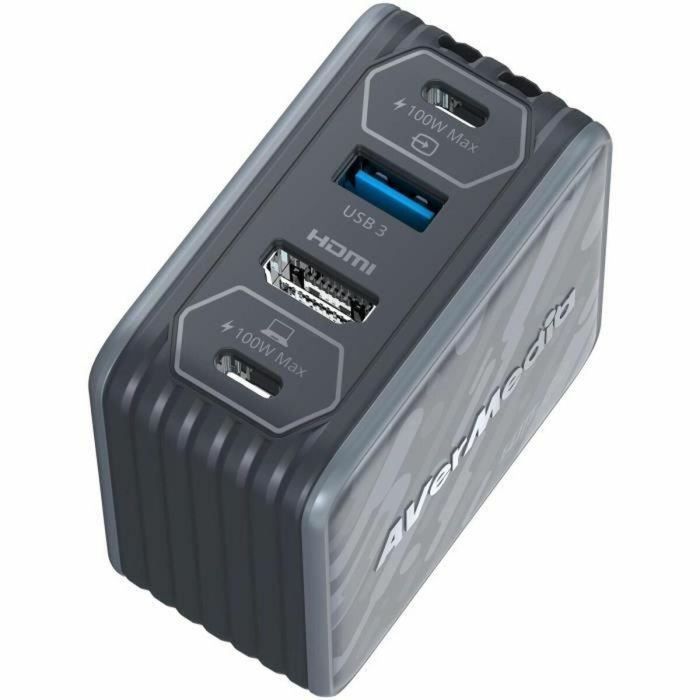 Cargador GaN - AVERMEDIA - 100W con captura de vídeo FHD GC313Pro Negro 1 Cargador GaN - AVERMEDIA - 100W con captura de vídeo FHD GC313Pro Negro 1