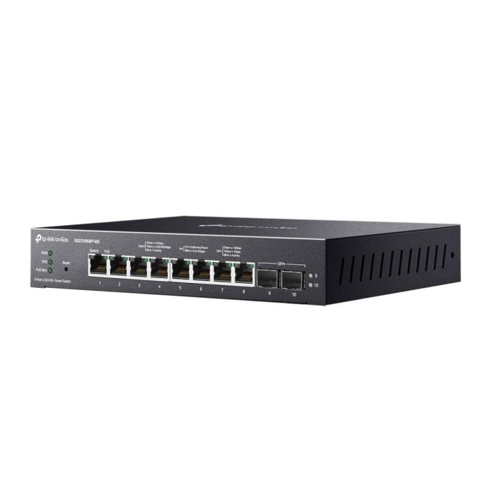 TP-Link SG2210XMP-M2 Switch Gestionado L2/L2+ 8 Puertos 2.5G Ethernet PoE Montaje en Pared/Escritorio Negro 2 TP-Link SG2210XMP-M2 Switch Gestionado L2/L2+ 8 Puertos 2.5G Ethernet PoE Montaje en Pared/Escritorio Negro 2