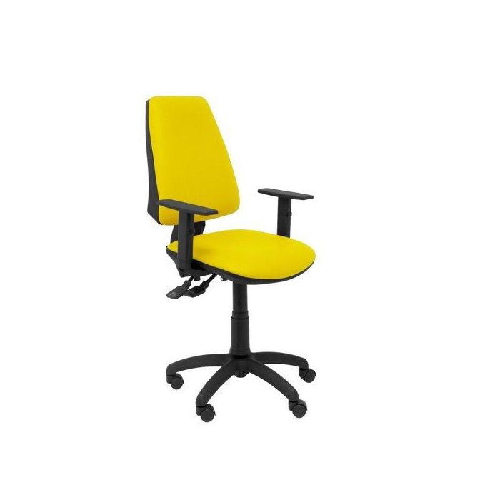 Silla Piqueras Y Crespo Elche S Brazos Regulables Mecanismo Sincro De Doble Maneta Gran Confortabilidad Regulable En Altura Asiento Y Respaldo Tapizado Similpiel Amarillo 0