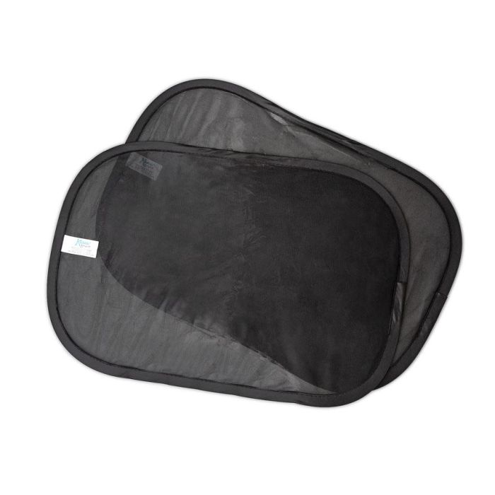 KioKids Parasol Para Luna De Coche, Protege a tu Bebé del Sol, Fácil de Plegar y Guardar, Negro 1