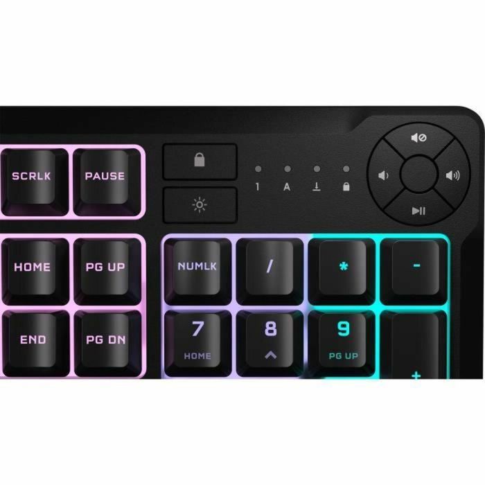 Teclado gaming de membrana con cable - CORSAIR - K55 CORE RGB - Retroiluminación RGB de 10 zonas - Gris - Silencioso y responsivo 3