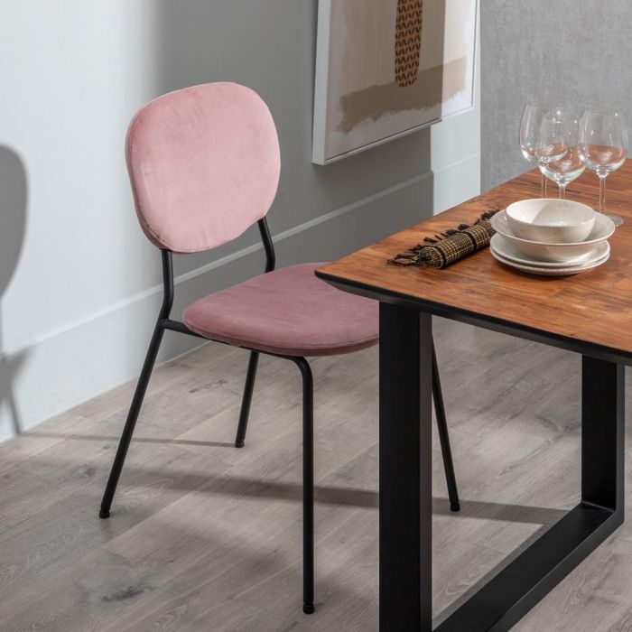 Silla Rosa Dm-Metal 45,50 X 53,50 X 82,50 cm