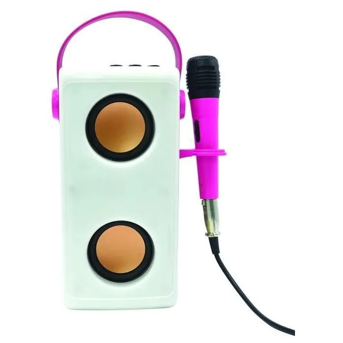Lexibook AAABR99460 Altavoz Bluetooth Iluminado de Barbie con Micrófono 1