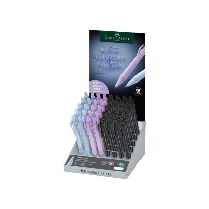 Boligrafo Faber-Castell Daily Ball Xb Surtido Expositor De 40