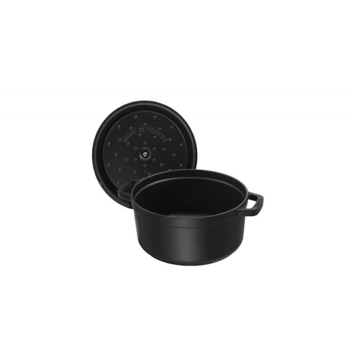 Staub La Cocotte 20cm rund. schwarz. Gusseisen 5