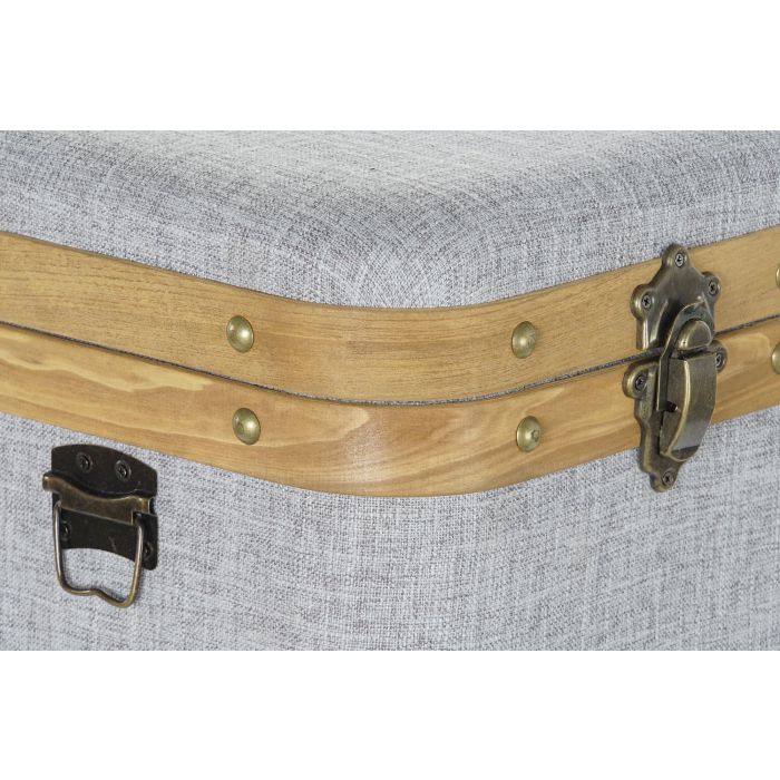 Caja Scandi DKD Home Decor Gris 40 x 42 x 40 cm Set de 3 2 Caja Scandi DKD Home Decor Gris 40 x 42 x 40 cm Set de 3 2