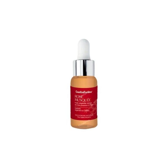 ESENTIAL AROMS Aceite de Rosa Mosqueta 15ml - Hidratante y Antiarrugas para Piel Joven y Vital