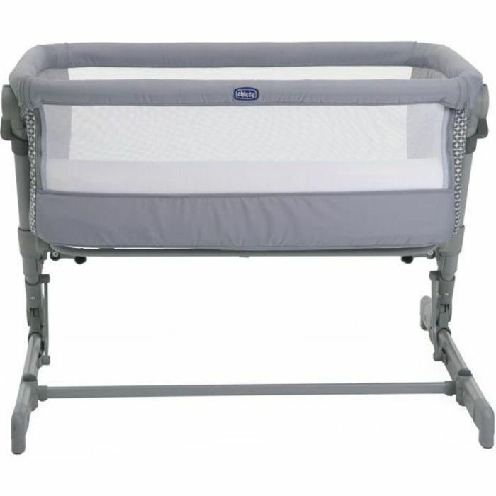 Chicco CHI8058664164301 Cuna colecho Next2Me GO Compacta, Plegable, Reclinable, 6 niveles de altura, Gris claro