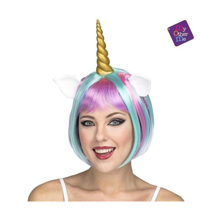 Peluca corta unicornio 4