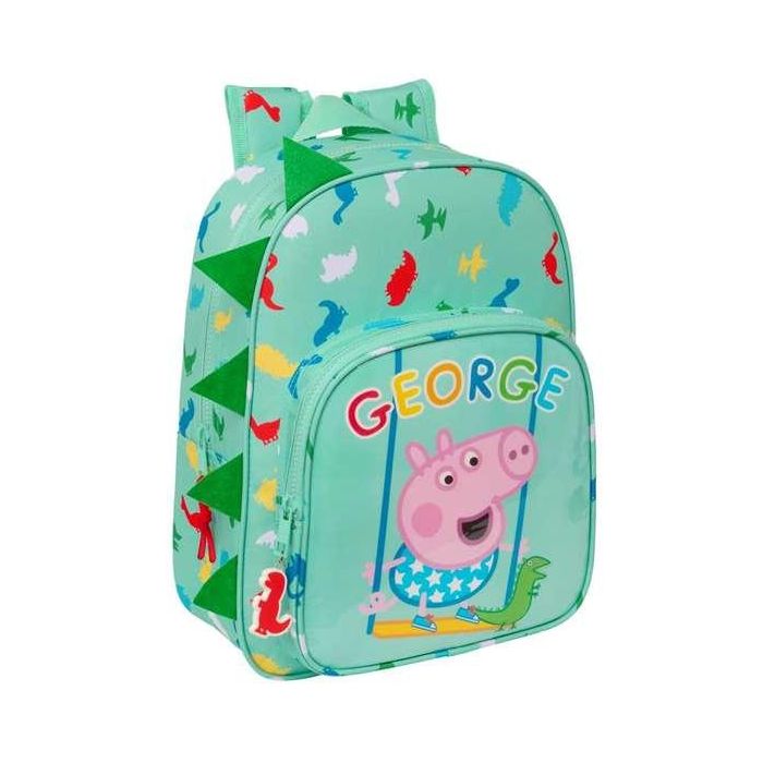 Mochila Escolar Peppa Pig George Menta 26 x 34 x 11 cm Mochila Escolar Peppa Pig George Menta 26 x 34 x 11 cm