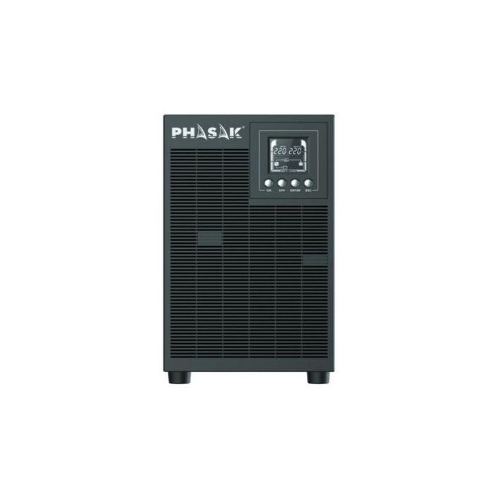 SAI Online Phasak 3000 VA Online LCD/ 3000VA-2700W/ 4 Salidas/ Formato Torre 1