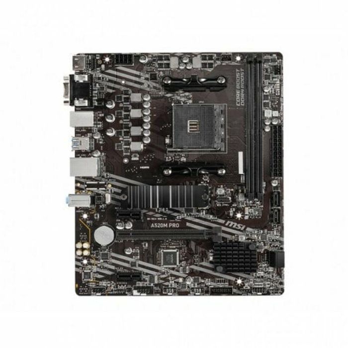 MSI A520M PRO Placa Base micro ATX para AMD Zócalo AM4 Ryzen 3000 con Chipset A520, DDR4, M.2 y Gigabit Ethernet 10