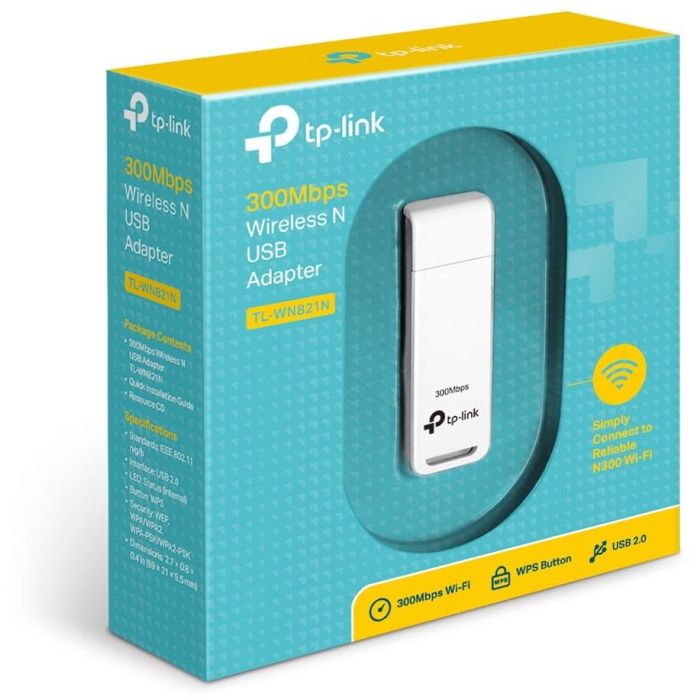 TP-Link TL-WN821N Adaptador USB Wi-Fi 300 Mbps Banda 2.4 GHz Wi-Fi 4 (802.11n) para PC y Portátil 2 TP-Link TL-WN821N Adaptador USB Wi-Fi 300 Mbps Banda 2.4 GHz Wi-Fi 4 (802.11n) para PC y Portátil 2