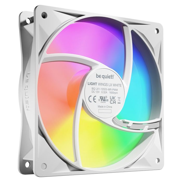 Be Quiet Light Wings LX BL122 Ventilador de Caja PWM Triple Blanco Pack 120 mm 1