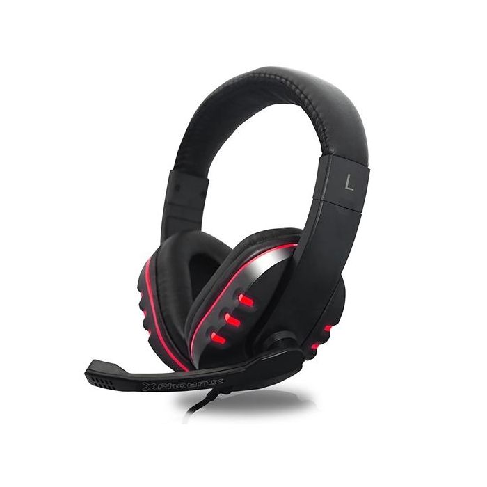 Phoenix auriculares gaming c/ cable microfono incluye cable conversor audio 4 pines hembra a 2 jack 3.5
