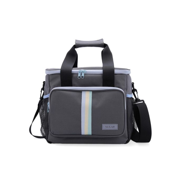 Quid Bolsa Térmica Sugar 22 L Gris 33x24x28 cm con Asa Bandolera, Plegable y Cierre Cremallera (Pack de 6 Unidades) Quid Bolsa Térmica Sugar 22 L Gris 33x24x28 cm con Asa Bandolera, Plegable y Cierre Cremallera (Pack de 6 Unidades)