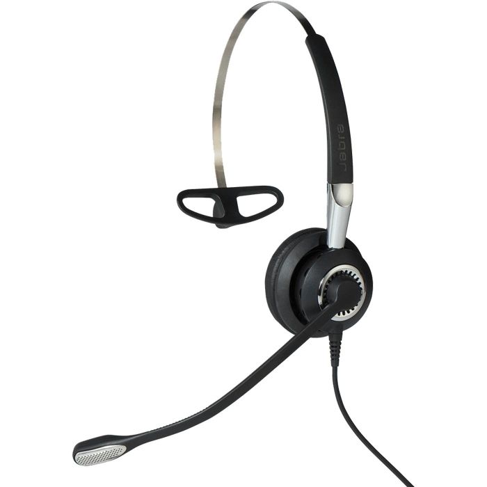 Jabra BIZ 2400 II QD Auriculares Mono Diadema Alámbricos con Cancelación de Ruido y Voz HD para Oficina/Centro de Llamadas