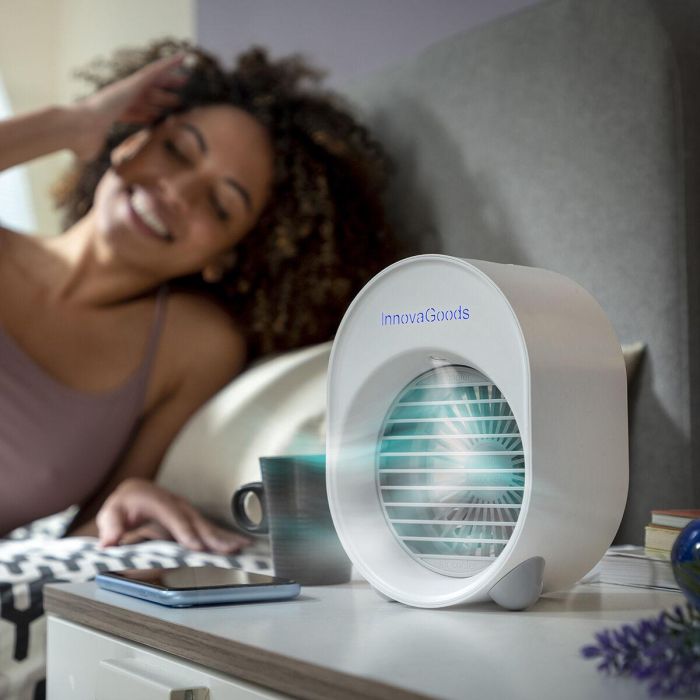 Mini Climatizador Humidificador por Ultrasonidos con LED Koolizer InnovaGoods 12