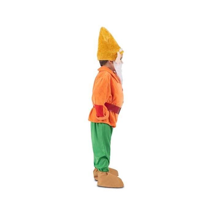 Disfraz enanito gorro, barba, casaca, cinturón, pantalón y cubrebotas talla 3-4 y 1 Disfraz enanito gorro, barba, casaca, cinturón, pantalón y cubrebotas talla 3-4 y 1
