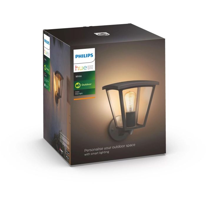 Philips Hue White Inara Wandleuchte Schwarz 1x550lm 2