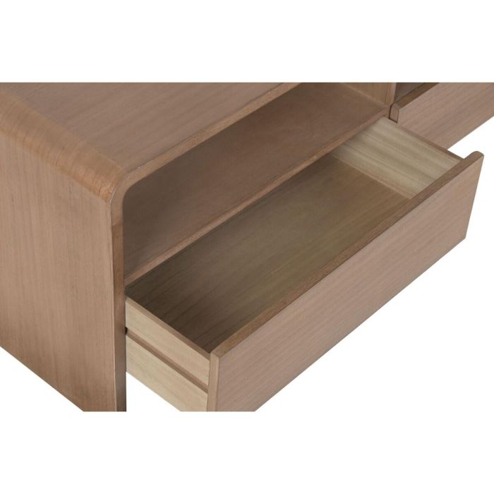 DKD Home Decor Mueble TV Urban Marrón de Madera de Paulownia y Olmo 120 x 40 x 45 cm con 2 Cajones 4