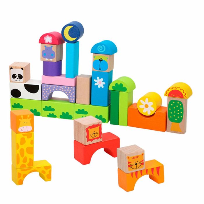 Juego de Construcción Woomax Animales 32 Piezas (6 Unidades) 3 Juego de Construcción Woomax Animales 32 Piezas (6 Unidades) 3