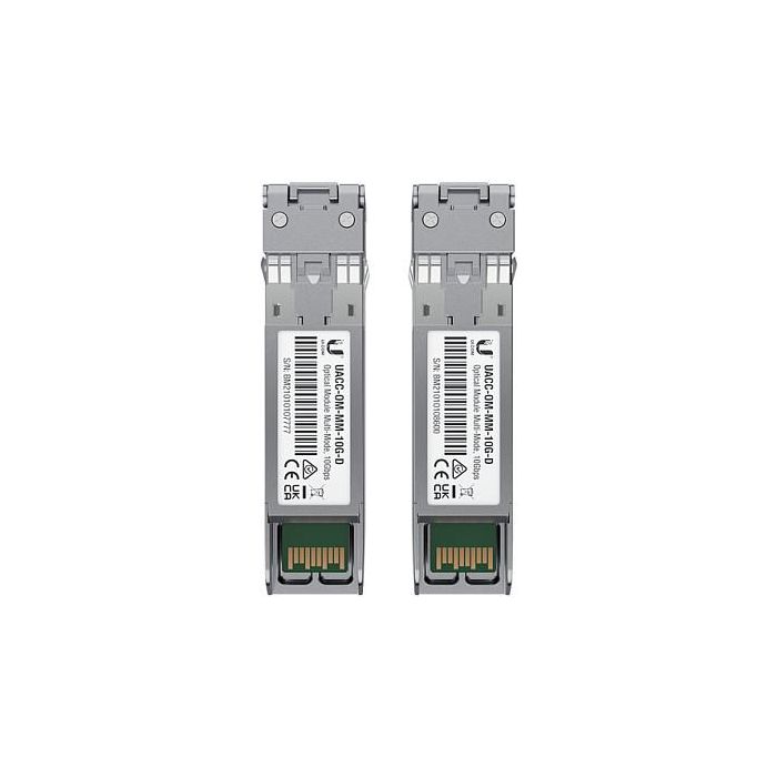 Ubiquiti UACC-OM-MM-10G-D Módulo SFP+ Multimodo 10G 850nm 2xLC 300m para Fiber - Pack de 2 Ubiquiti UACC-OM-MM-10G-D Módulo SFP+ Multimodo 10G 850nm 2xLC 300m para Fiber - Pack de 2