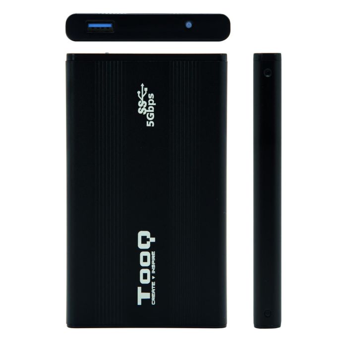 TOOQ TQE-2524B Caja Disco Duro Externa 2.5'' SATA3 USB 3.0 Negra 3
