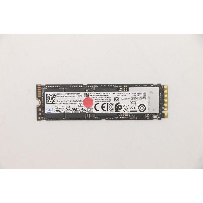 Lenovo M.2 2280 SSD, 1TB capacity, PCIe NVMe interface, OPAL 2.0 security, suitable for Lenovo laptops. Lenovo M.2 2280 SSD, 1TB capacity, PCIe NVMe interface, OPAL 2.0 security, suitable for Lenovo laptops.