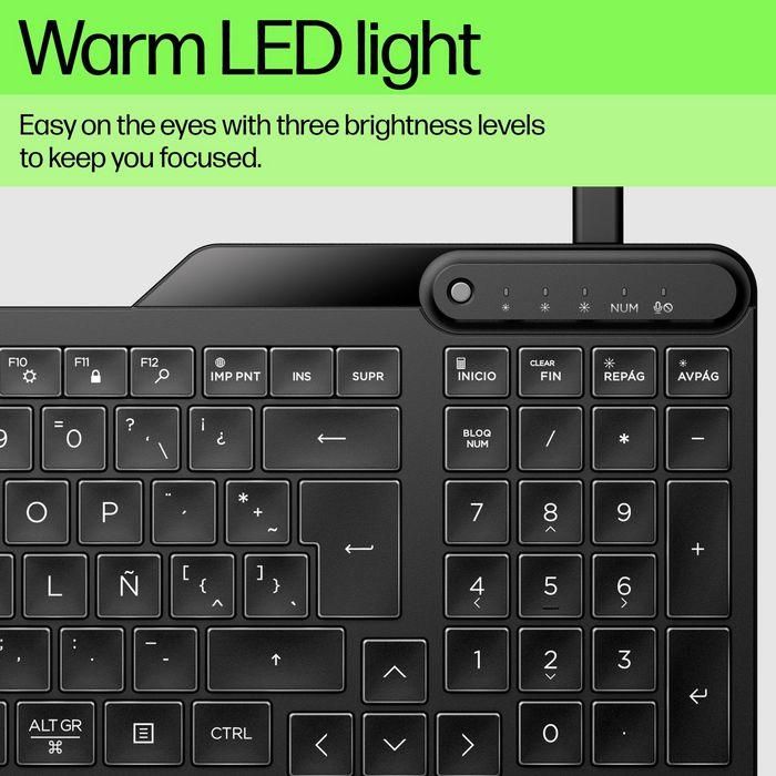 HP 400 Backlit Wired Keyboard 11 HP 400 Backlit Wired Keyboard 11