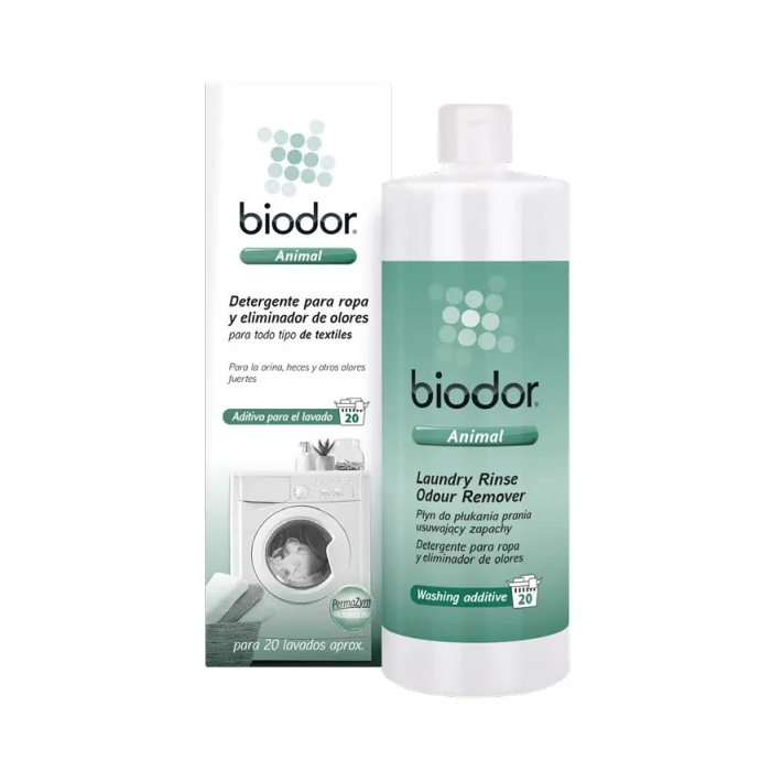 Livisto Biodor Detergente para Textiles 1 L con Tecnología PermaZym para Eliminación de Olores