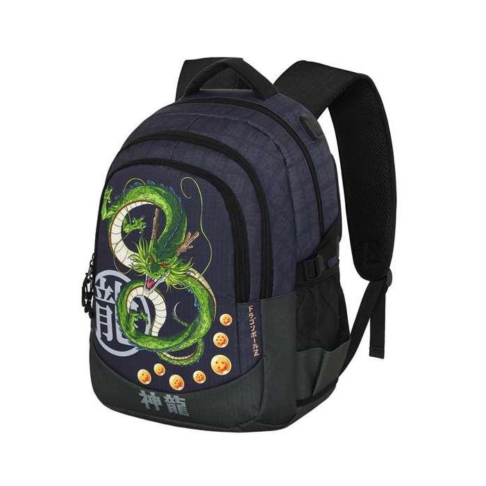 Karactermania Mochila Dragon Ball Run. Plus FAN She 44x34x21 cm, Gran Capacidad, 3 Compartimentos, Puerto USB, Ripstop Azul Oscuro 4