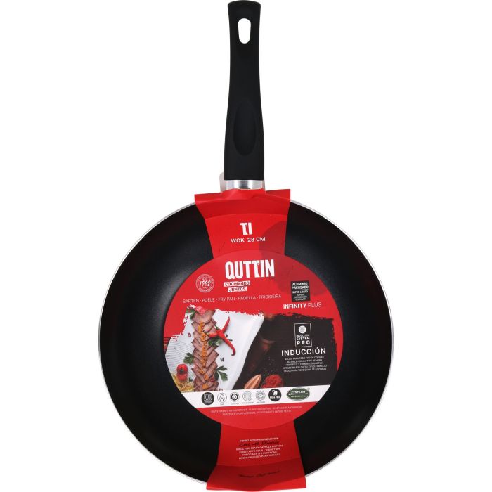 Sartén Wok 28 cm Roja Soft Touch Infinity Quttin (6 Unidades) 1 Sartén Wok 28 cm Roja Soft Touch Infinity Quttin (6 Unidades) 1