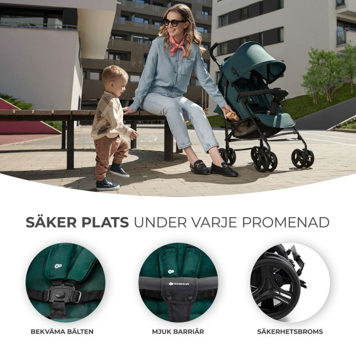 Carro de Paseo para Bebé Kinderkraft KSTIK000GRE0000 Verde 1 Pieza 11