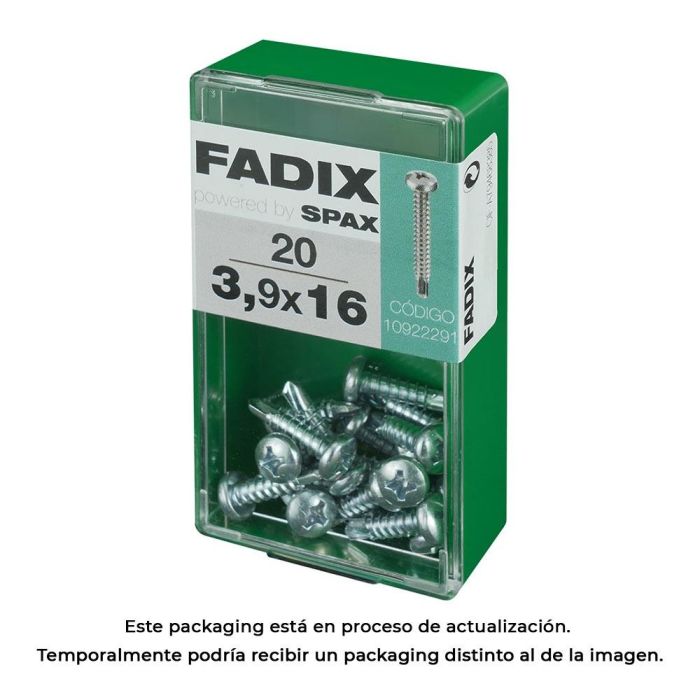 Fadix Caja 20 unid. Tornillo rosca chapa CR autotaladrante 3,9x16mm Din 7504n Ref.10922291