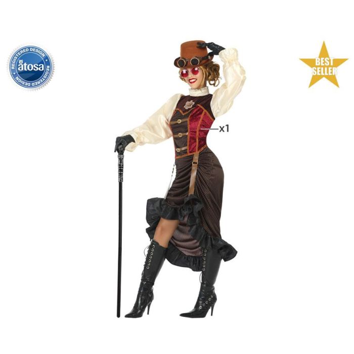 Disfraz Steampunk Mujer Adulto Distopía M-L Disfraz Steampunk Mujer Adulto Distopía M-L
