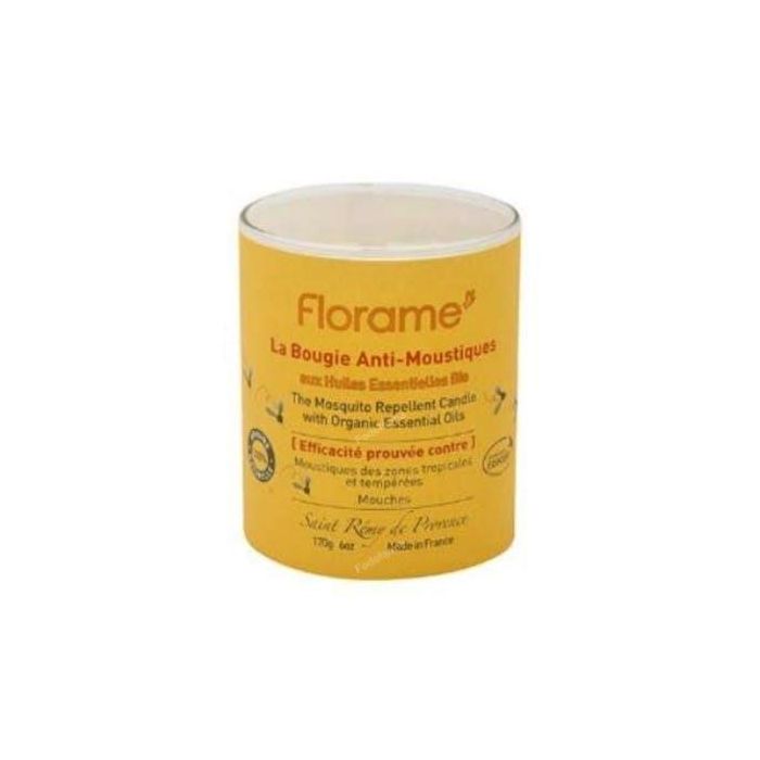 FLORAME Vela Ambiental Antimosquitos 170g con 30 horas de protección efectiva