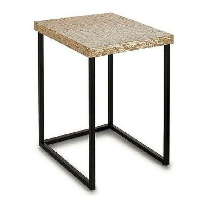 Mesa Auxiliar Cuadrada Nácar Claro 47x47x62 cm - Giftdecor Mesa Auxiliar Cuadrada Nácar Claro 47x47x62 cm - Giftdecor
