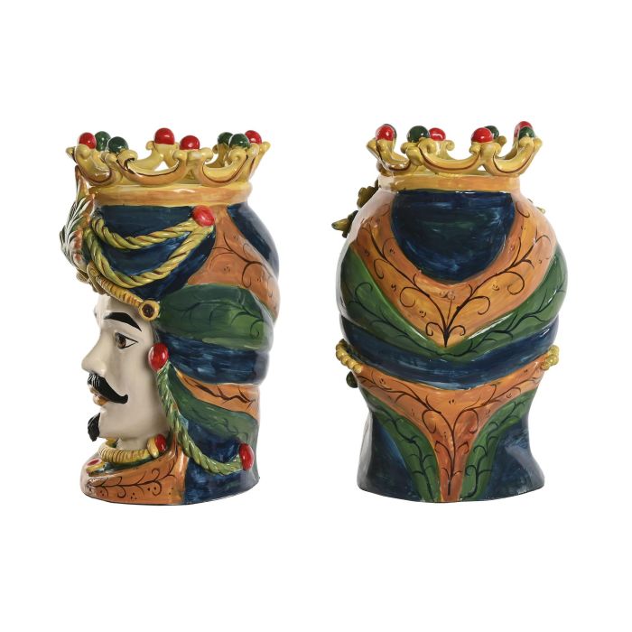 Macetero Mediterraneo DKD Home Decor Verde Multicolor 20 x 29 x 20 cm (2 Unidades) 1 Macetero Mediterraneo DKD Home Decor Verde Multicolor 20 x 29 x 20 cm (2 Unidades) 1