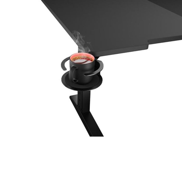 GENESIS NDS-2251 Escritorio Gaming Modular Holm 180 cm Negro, Altura Ajustable, LED RGB, Ergonómico, Gestión de Cables 5