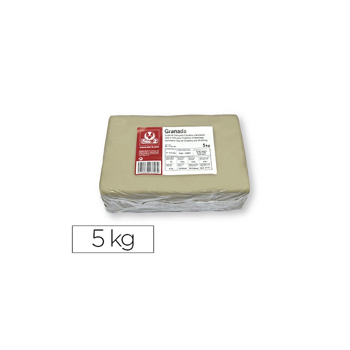 Sio-2 Gres Granada Pasta de Modelar para Escultura y Modelado 5 kg 0 Sio-2 Gres Granada Pasta de Modelar para Escultura y Modelado 5 kg 0