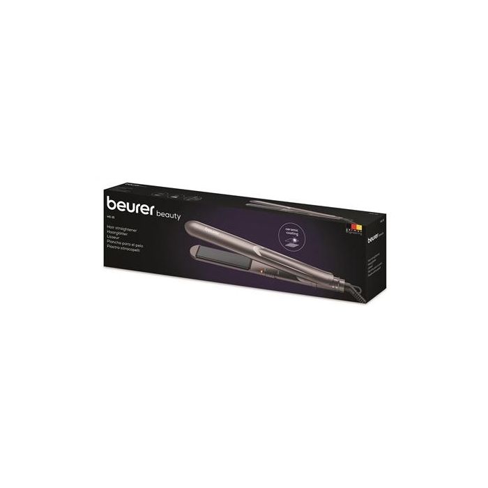 Beurer Plancha de Cabello HS-15 con Revestimiento Cerámica para un Alisado Brillante y sin Encrespamiento, Mecanismo de Cierre para Viaje 1 Beurer Plancha de Cabello HS-15 con Revestimiento Cerámica para un Alisado Brillante y sin Encrespamiento, Mecanismo de Cierre para Viaje 1