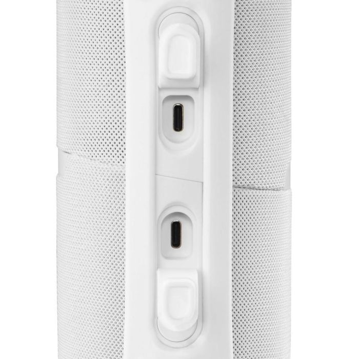 Hama Altavoz Twin 3.0 Blanco - Estéreo, Resistente al Agua IP67, Bluetooth 5.0, 30W, USB-C, Batería 4000mAh 2