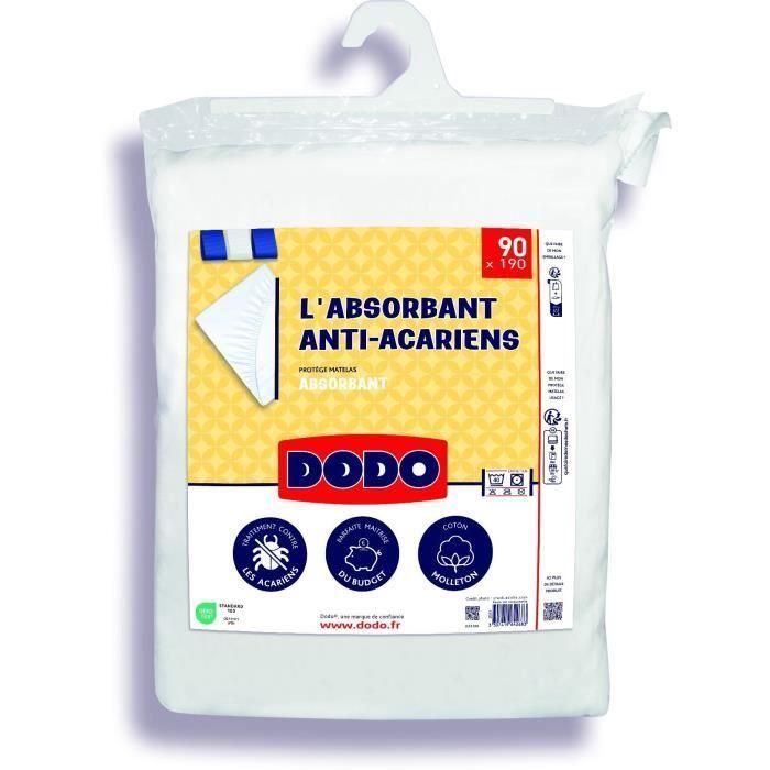 Protector de colchón absorbente - 90x190 cm - Algodón - Anti -Mite Protector de colchón absorbente - 90x190 cm - Algodón - Anti -Mite